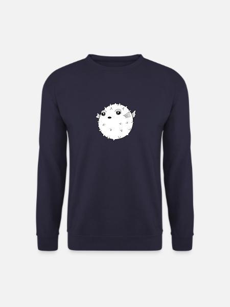 Kukelfisch lustiger Fugu - Unisex Pullover - Navy