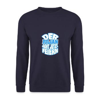 Julian - Unisex Pullover - Navy - Vorne - Alina (178cm) & Michal (187cm)