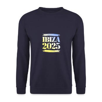 Ibiza 2025 - Unisex Sweatshirt - navy - Front - Alina (178cm) & Michal (187cm)