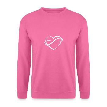 Polyamorous heart for dark fans - Unisex Sweatshirt - pink - Front