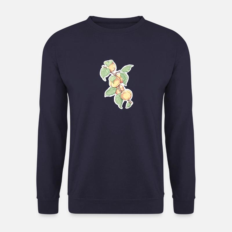Ein Zweig Aprikosen oder Pfirsiche - Unisex Pullover - Navy