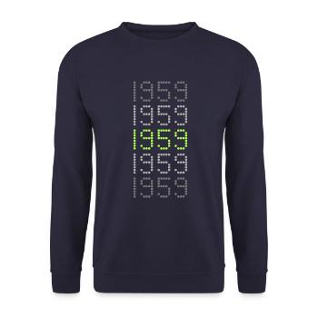1959 - Unisex Sweatshirt - navy - Front - Alina (178cm) & Michal (187cm)