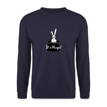 Its Magic - Magie - Magiciens - Magicien - Magie - Sweat-shirt Unisexe - marine - Devant - Alina (178cm) & Michal (187cm)