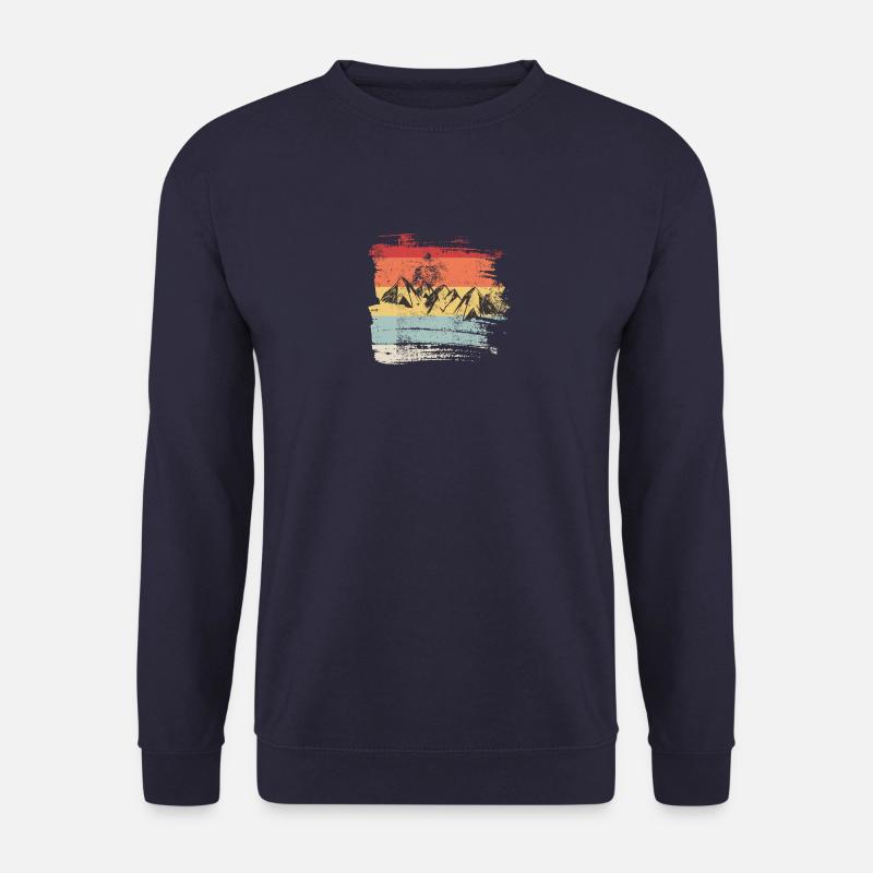 Berge Vintage Bergsteiger Klettern Berg Geschenk - Unisex Pullover - Navy