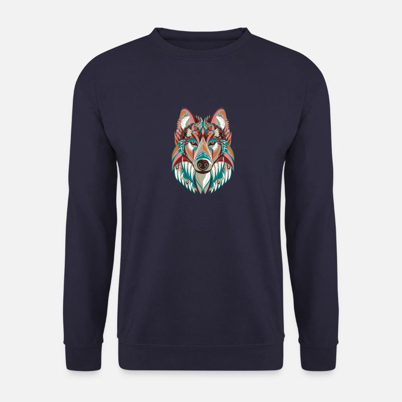 Wolf - Unisex Pullover - Navy