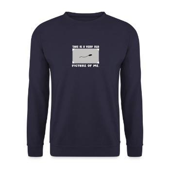 Old picture of me - Unisex Sweatshirt - navy - Front - Alina (178cm) & Michal (187cm)
