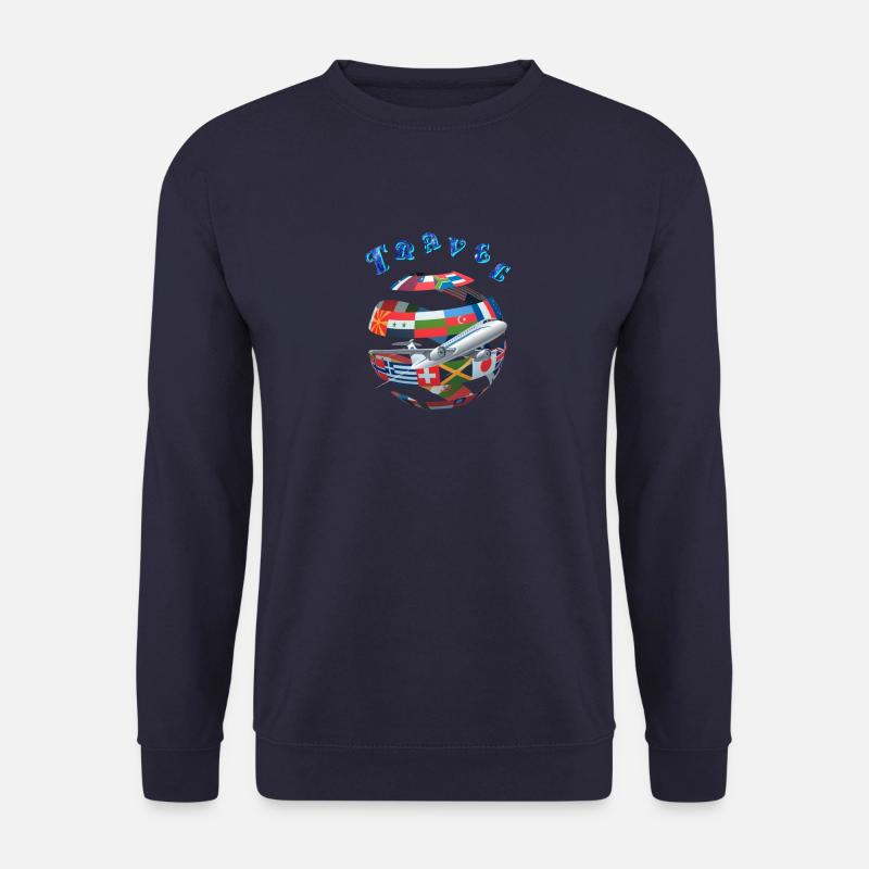 REISEN UM DIE WELT - Unisex Pullover - Navy