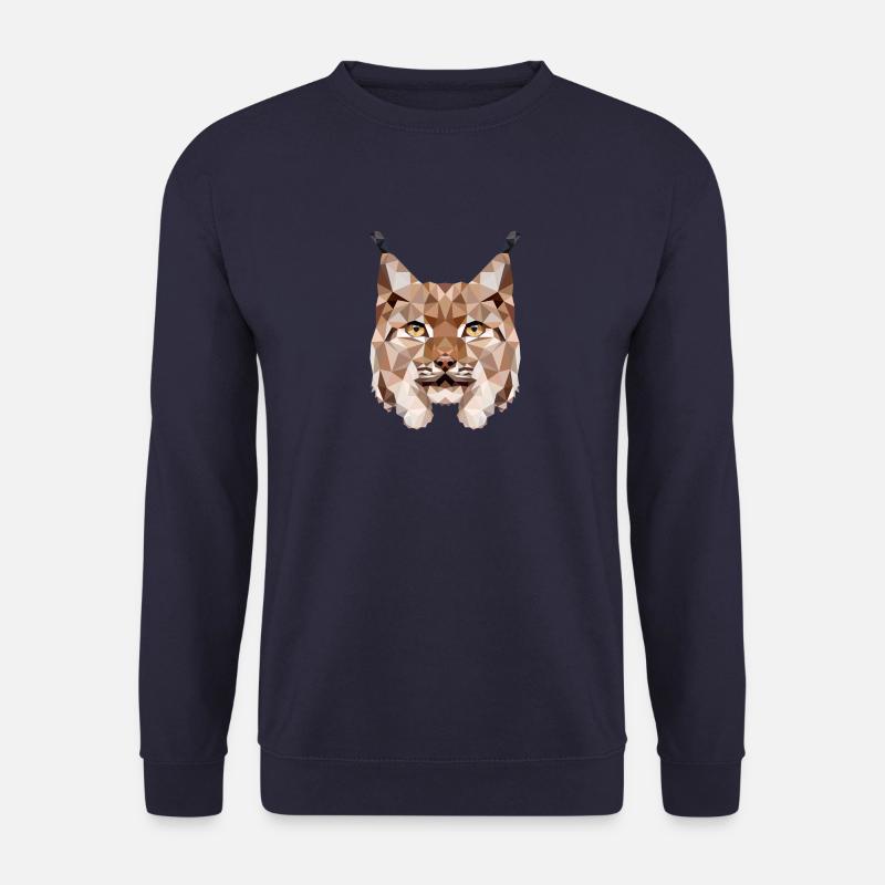 Lynx Europe's largest wild cat - Unisex Sweatshirt - navy