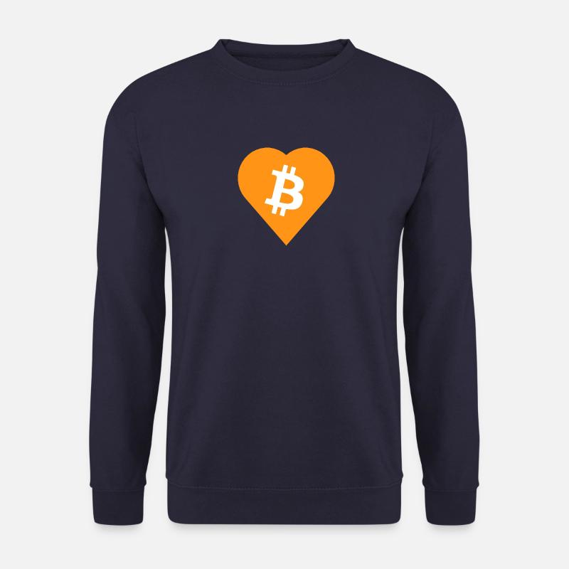 Bitcoin Heart - Unisex Sweatshirt - navy