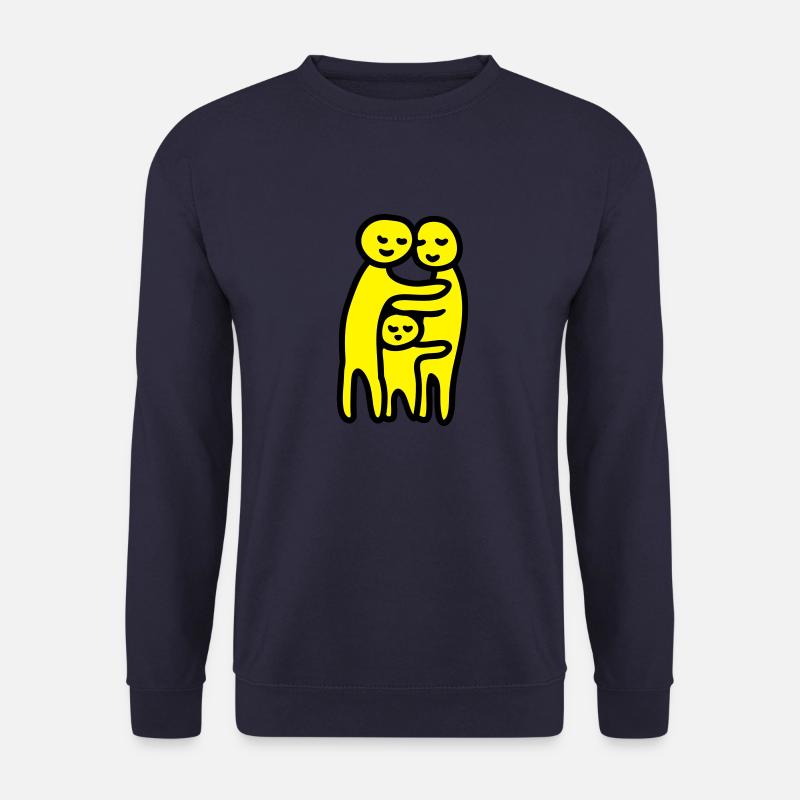 Familie Umarmung - Unisex Pullover - Navy