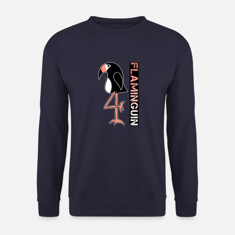 Pinguin Flamingo Flaminguin - Unisex Pullover - Navy