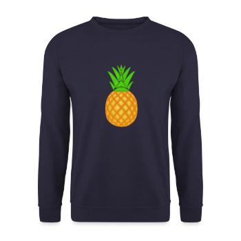 ananas - Sweat-shirt Unisexe - marine - Devant - Alina (178cm) & Michal (187cm)