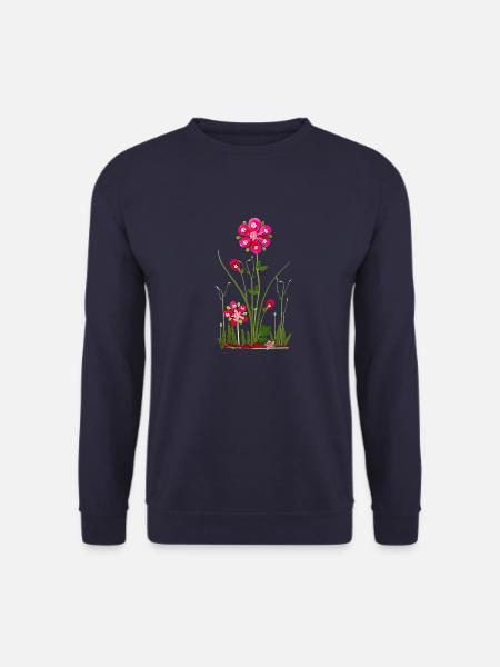 Garten Blumen, Blume Frühjahr, Sommer, Geburtstag - Unisex Pullover - Navy