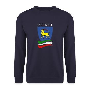 Istria Tourist Hrvatska Croatia Holidays Balkan Re - Unisex Sweatshirt - navy - Front - Alina (178cm) & Michal (187cm)