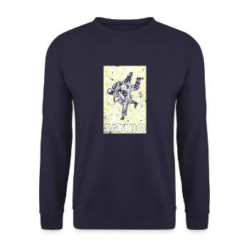 Sambo, Russia, Martial Arts, USSR Sport - Unisex Sweatshirt - navy - Front - Alina (178cm) & Michal (187cm)