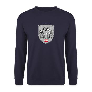 Lech Zürs Omeshorn Autriche Armoiries - Sweat-shirt Unisexe - marine - Devant - Alina (178cm) & Michal (187cm)