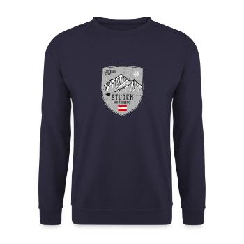 Stuben Albona Autriche Armoiries - Sweat-shirt Unisexe - marine - Devant - Alina (178cm) & Michal (187cm)