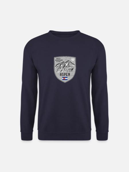 Aspen Maroon Bells USA Wappen - Unisex Pullover - Navy