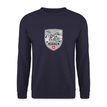 Mürren Eiger Moine Jeune femme Suisse Armoiries - Sweat-shirt Unisexe - marine - Devant - Alina (178cm) & Michal (187cm)