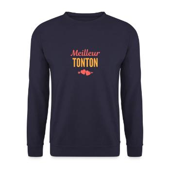 Meilleur Tonton - Sweat-shirt Unisexe - marine - Devant - Alina (178cm) & Michal (187cm)