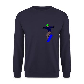 snowboard - Unisex Pullover - Navy - Vorne - Alina (178cm) & Michal (187cm)