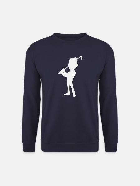 Golf Design, Golfer Silhouette - Unisex Sweatshirt - navy