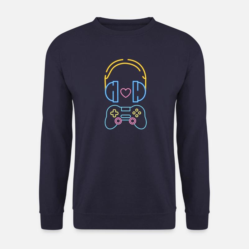 Love Gaming & Music - Nerd - Unisex Pullover - Navy