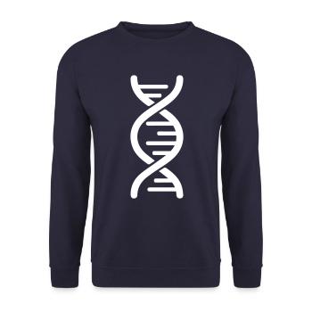Dna symbol - Unisex Pullover - Navy - Vorne - Alina (178cm) & Michal (187cm)