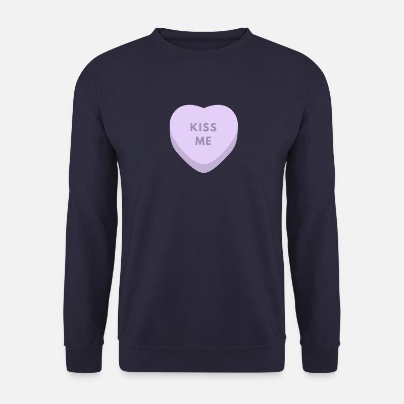 Küss mich Herz - Unisex Pullover - Navy