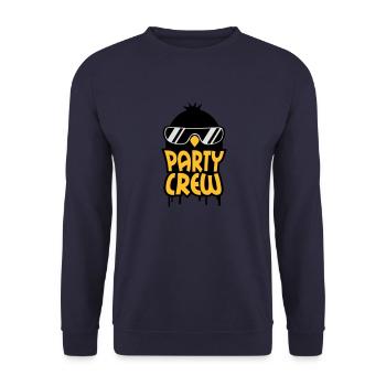Cool Party Crew Penguin - Unisex Sweatshirt - navy - Front - Alina (178cm) & Michal (187cm)