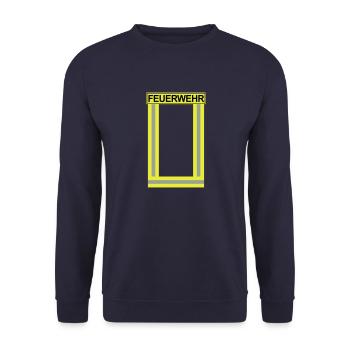 Feuerwehr-Neon - Unisex Pullover - Navy - Vorne - Alina (178cm) & Michal (187cm)