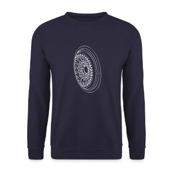 FELGE RETRO - Unisex Pullover - Navy - Vorne - Alina (178cm) & Michal (187cm)