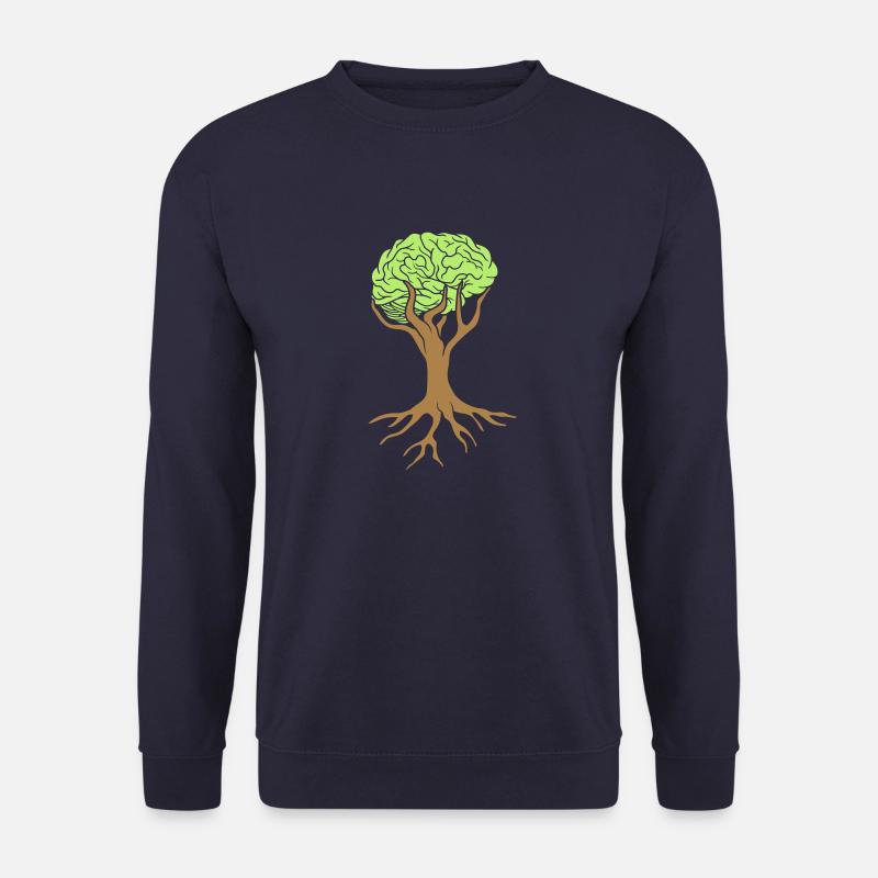 Gehirn Baum Design - Unisex Pullover - Navy