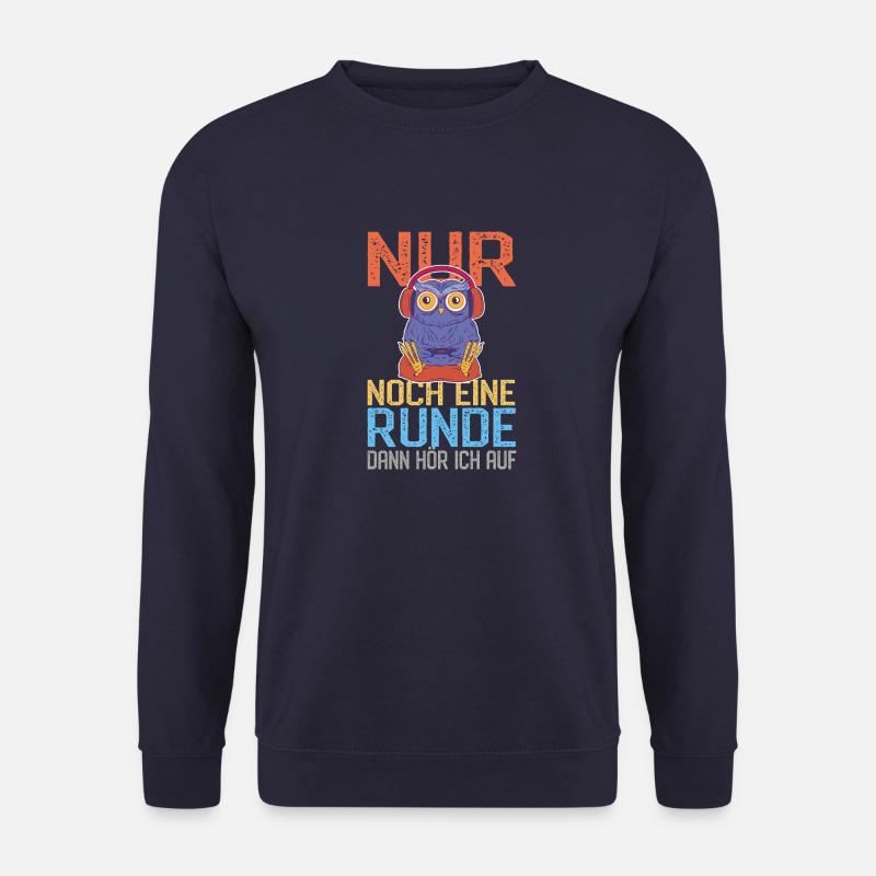 Lustige Gaming Eule - Streaming Computerspiele - Unisex Pullover - Navy