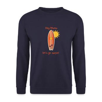 Go Surfin - Unisex Pullover - Navy - Vorne - Alina (178cm) & Michal (187cm)