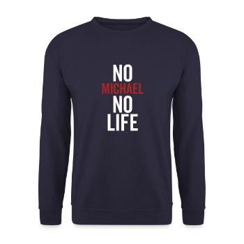 Kein Michael Kein Leben - Unisex Pullover - Navy - Vorne - Alina (178cm) & Michal (187cm)