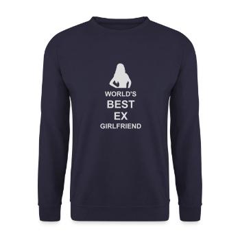worlds best ex girlfriend - Unisex Pullover - Navy - Vorne - Alina (178cm) & Michal (187cm)