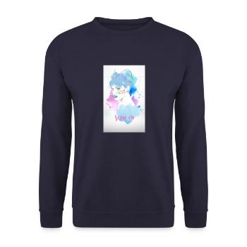 Révolutionnez votre monde - Sweat-shirt Unisexe - marine - Devant - Alina (178cm) & Michal (187cm)