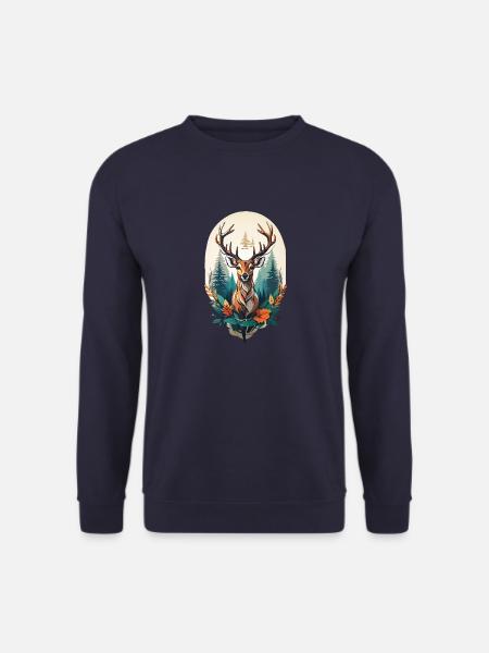 Hirsch - Unisex Pullover - Navy