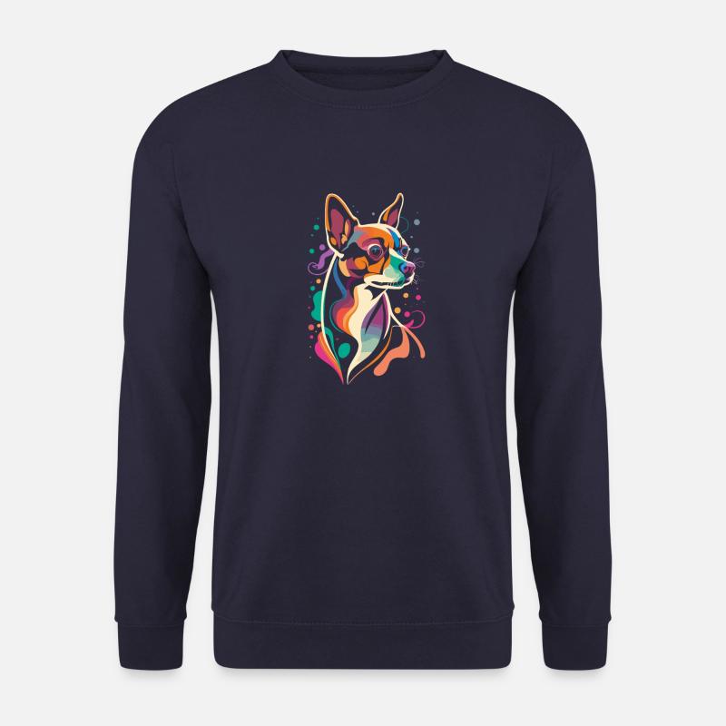Chihuahua minimalistisch - Unisex Pullover - Navy