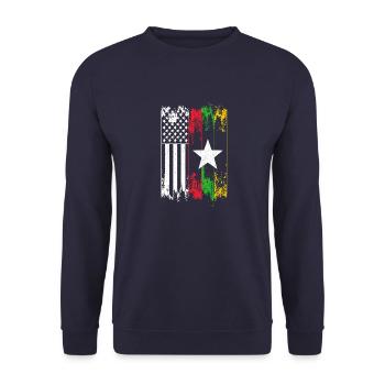 Myanmar Flagge Asien Birma Burma Urlaub - Unisex Pullover - Navy - Vorne - Alina (178cm) & Michal (187cm)
