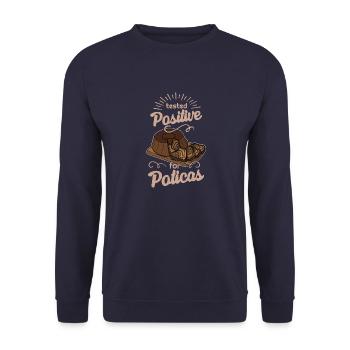 Slovenska Potica Slowenien Kuchen Dessert - Unisex Pullover - Navy - Vorne - Alina (178cm) & Michal (187cm)
