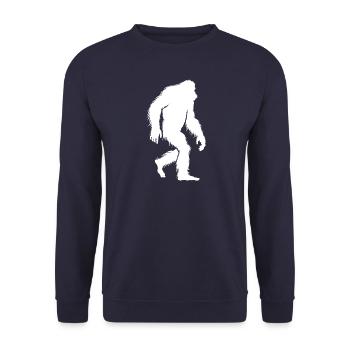Yeti - Bigfoot - Legende - Fabelwesen - Unisex Pullover - Navy - Vorne - Alina (178cm) & Michal (187cm)