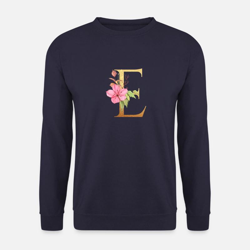 Buchstabe E - Unisex Pullover - Navy