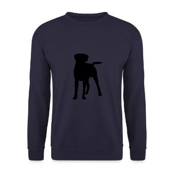 Silhouette boxer - Sweat-shirt Unisexe - marine - Devant - Alina (178cm) & Michal (187cm)