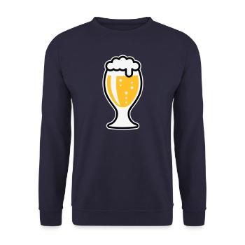 XSnice bulbeuse (3 couleurs) - Sweat-shirt Unisexe - marine - Devant - Alina (178cm) & Michal (187cm)