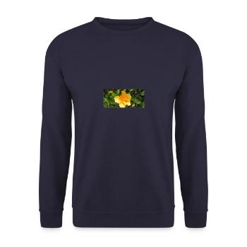 Kanarische Flora - Unisex Pullover - Navy - Vorne - Alina (178cm) & Michal (187cm)