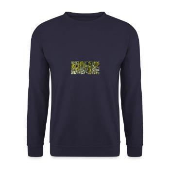 Kanarischer schöner Kaktus - Unisex Pullover - Navy - Vorne - Alina (178cm) & Michal (187cm)