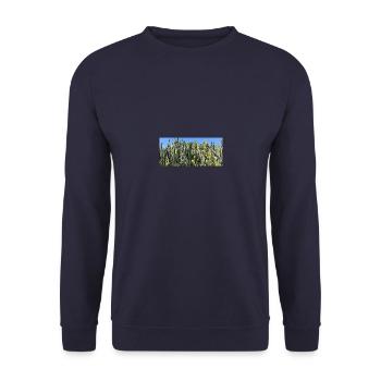 Kanarischer Kaktus - Unisex Pullover - Navy - Vorne - Alina (178cm) & Michal (187cm)