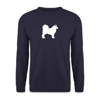 Samojede - Sweat-shirt Unisexe - marine - Devant - Alina (178cm) & Michal (187cm)